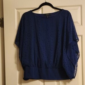 Jessica Simpson vintage dark blue blouse M